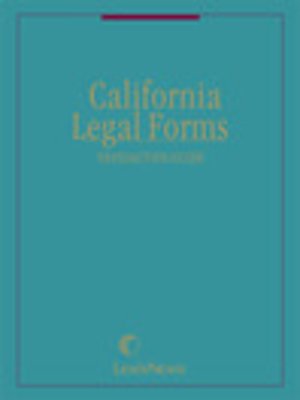cover image of California Legal Forms: Transaction Guide